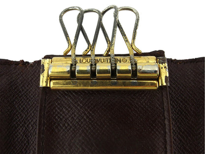 LOUIS VUITTON Key case Key holder N62631 Brown beige gold Multicles4