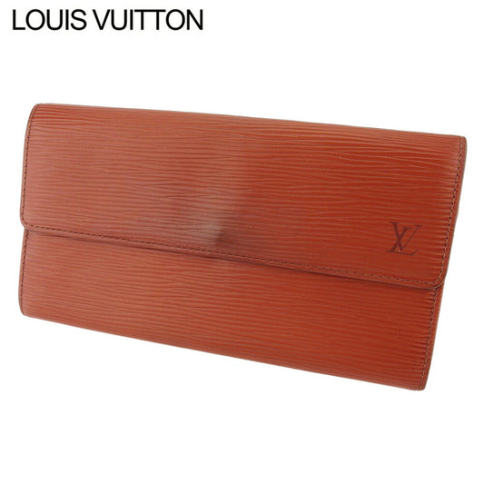 LOUIS VUITTON Long Wallet Purse M63573 Brown gold Pochette Porto MonÃ©credi