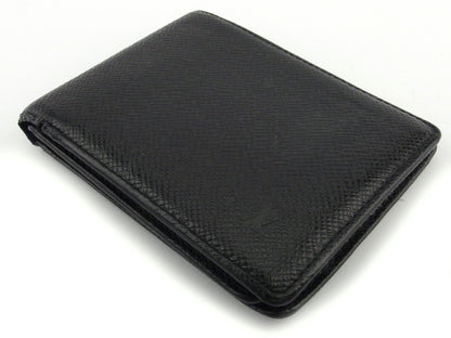 LOUIS VUITTON Bill Compartment M30422 black Porte Billets 3 Vole