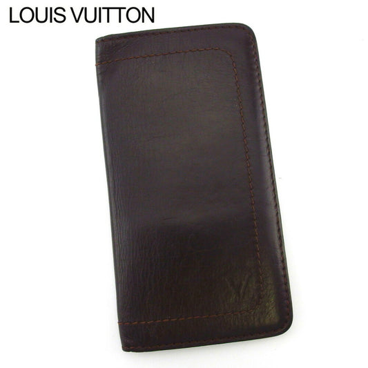 LOUIS VUITTON Bill Compartment M92999 Brown Porte Valeurs Cartes Credit