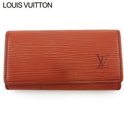 LOUIS VUITTON Key case Key holder M63823 Brown gold Multicles4