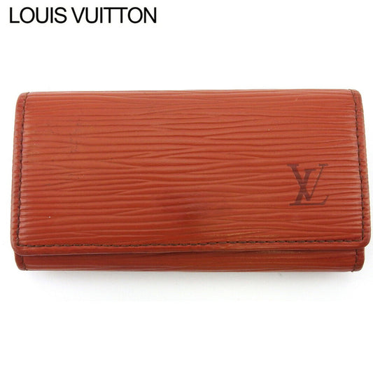 LOUIS VUITTON Key case Key holder M63823 Brown gold Multicles4