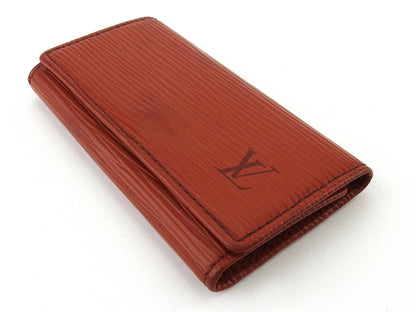 LOUIS VUITTON Key case Key holder M63823 Brown gold Multicles4