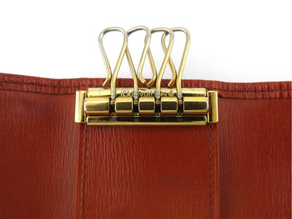 LOUIS VUITTON Key case Key holder M63823 Brown gold Multicles4