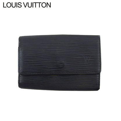 LOUIS VUITTON Key case Key holder M63812 Black gold Multicles6