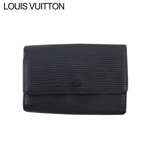 LOUIS VUITTON Key case Key holder M63812 Black gold Multicles6