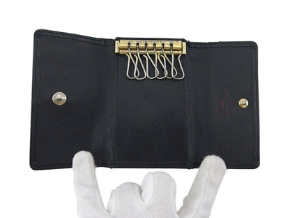 LOUIS VUITTON Key case Key holder M63812 Black gold Multicles6
