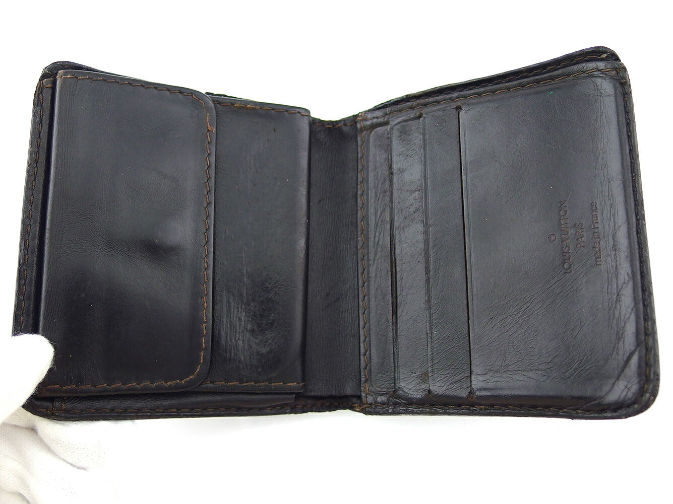 LOUIS VUITTON Bifold Wallet M92996 Brown Porte Billets3Cartes Crdit