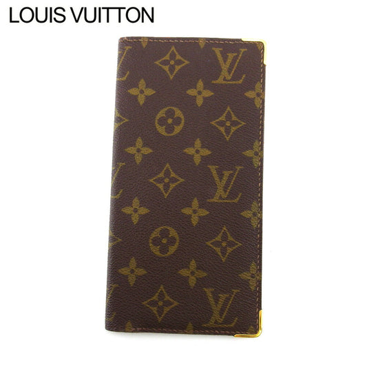 LOUIS VUITTON Bill Compartment No.254 Brown beige gold vintage