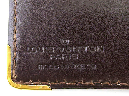 LOUIS VUITTON Bill Compartment No.254 Brown beige gold vintage