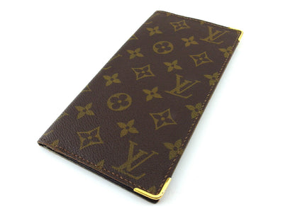 LOUIS VUITTON Bill Compartment No.254 Brown beige gold vintage