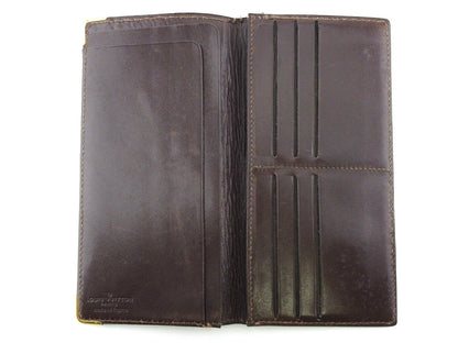 LOUIS VUITTON Bill Compartment No.254 Brown beige gold vintage