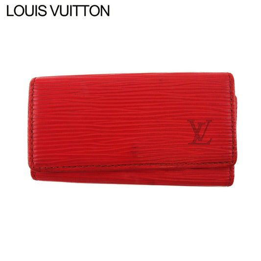 LOUIS VUITTON Key case Key holder M63827 Red gold Multicles4