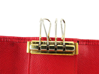 LOUIS VUITTON Key case Key holder M63827 Red gold Multicles4