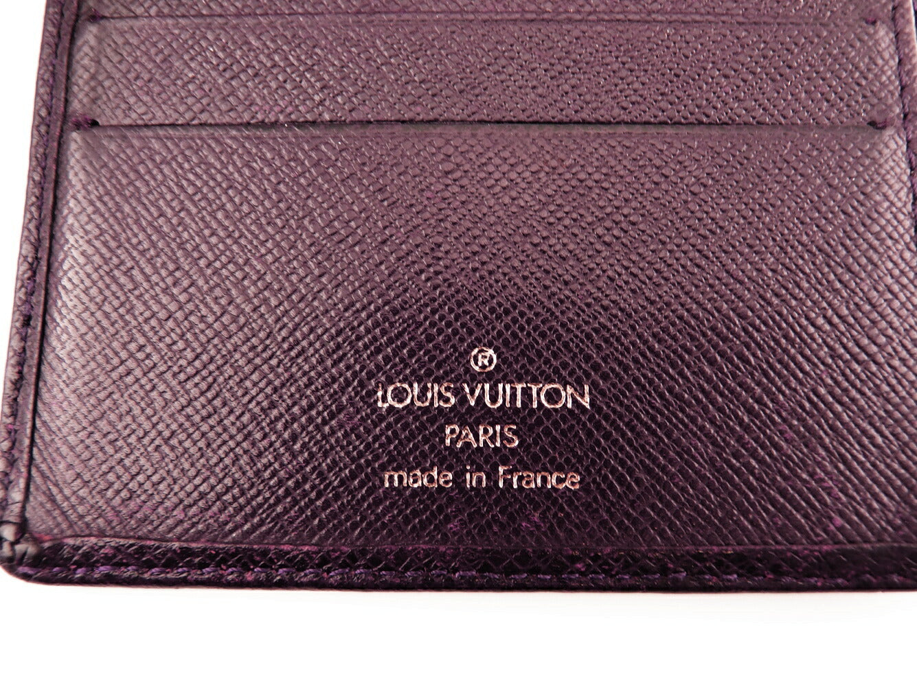 LOUIS VUITTON Bifold Wallet M30456 Purple brown Porte Billets3Cartes Crdit