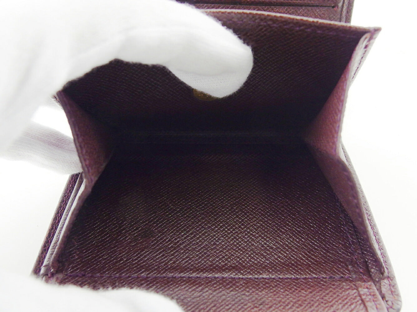 LOUIS VUITTON Bifold Wallet M30456 Purple brown Porte Billets3Cartes Crdit