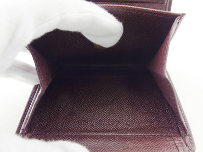 LOUIS VUITTON Bifold Wallet M30456 Purple brown Porte Billets3Cartes Crdit