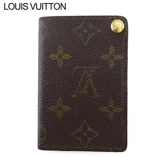 LOUIS VUITTON Card Case M60937 Brown beige gold Porto Cartes Crdit Pression