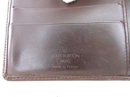 LOUIS VUITTON Bifold Wallet M6354D Brown Porte Billets Cartes Crdit Monet