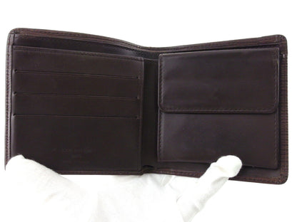 LOUIS VUITTON Bifold Wallet M6354D Brown Porte Billets Cartes Crdit Monet