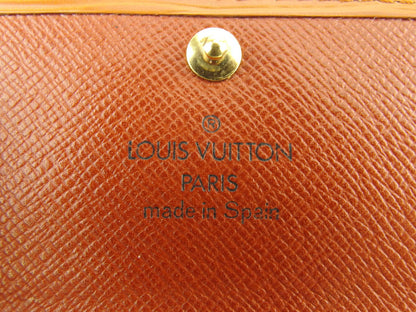 LOUIS VUITTON Key case Key holder M63828 Light brown gold Multicles4