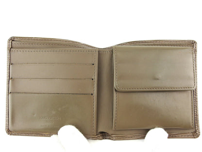LOUIS VUITTON Bifold Wallet Gray gray Porte Billets Cartes Crdit Monet