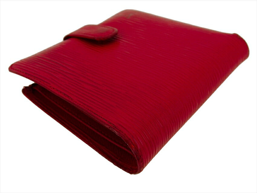 LOUIS VUITTON Bifold Wallet M63557 Red Porte Billets Compact