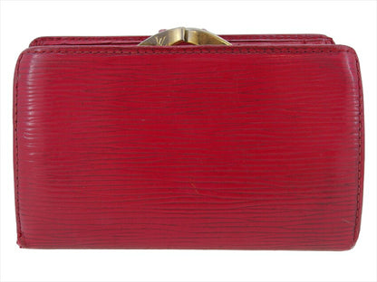 LOUIS VUITTON Bifold Wallet M63247 Red gold Portonevie Vienova