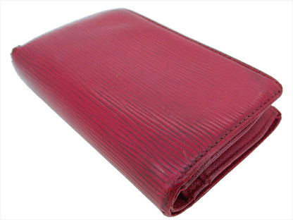 LOUIS VUITTON Bifold Wallet M63247 Red gold Portonevie Vienova