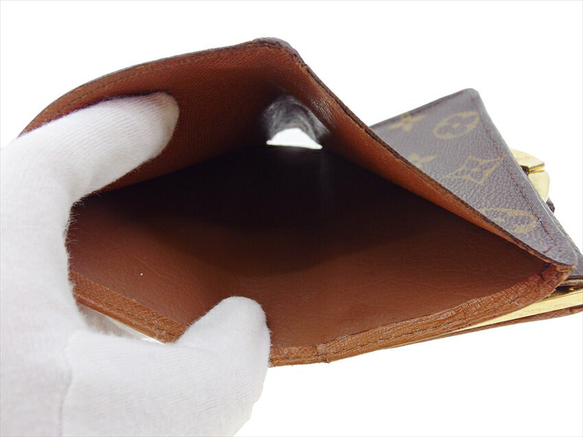 LOUIS VUITTON Bifold Wallet M61663 Brown beige gold Portonevie Vienova