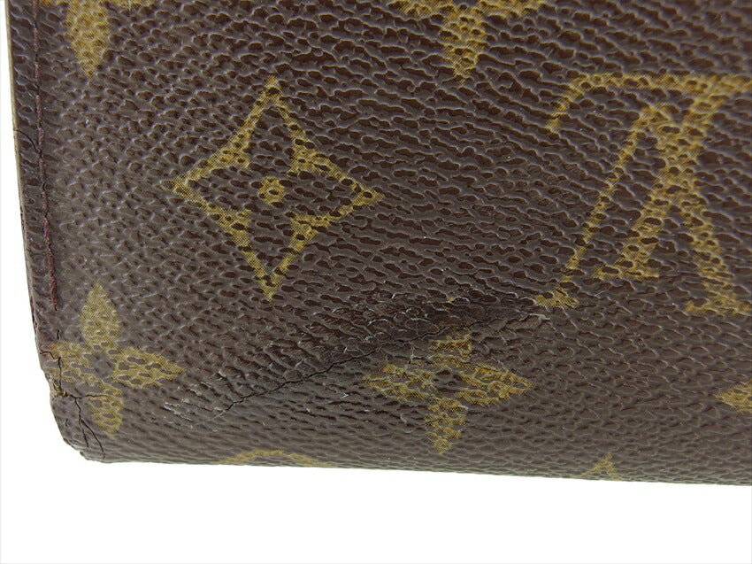 LOUIS VUITTON Bifold Wallet M61663 Brown beige gold Portonevie Vienova
