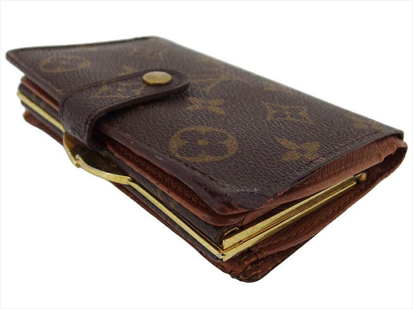 LOUIS VUITTON Bifold Wallet M61663 Brown beige gold Portonevie Vienova