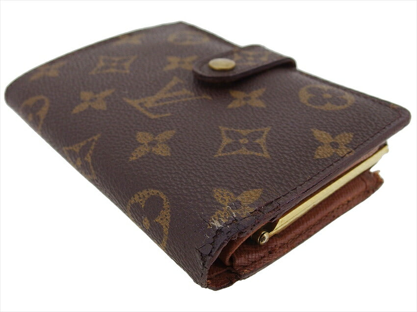 LOUIS VUITTON Bifold Wallet M61663 Brown beige gold Portonevie Vienova