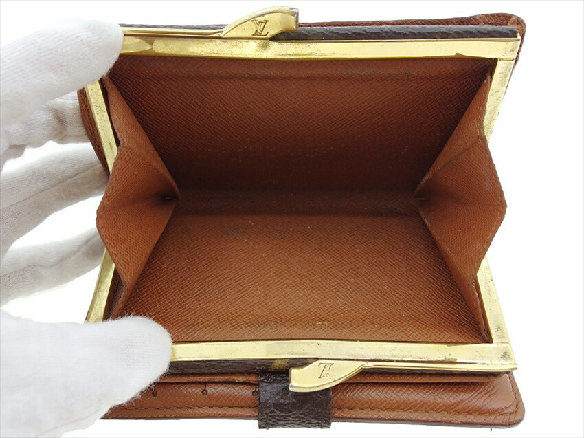LOUIS VUITTON Bifold Wallet M61663 Brown beige gold Portonevie Vienova