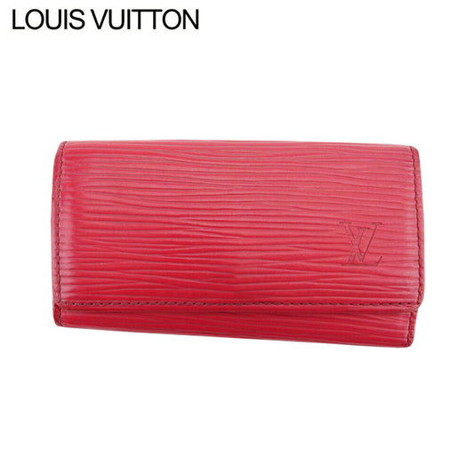 LOUIS VUITTON Key case Key holder M63827 Red gold Multicles4
