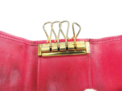 LOUIS VUITTON Key case Key holder M63827 Red gold Multicles4