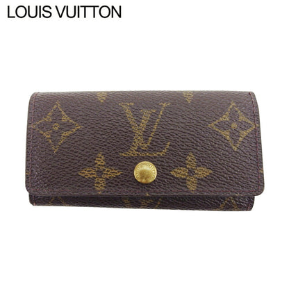 LOUIS VUITTON Key case Key holder M62631 Brown beige gold Multicles4