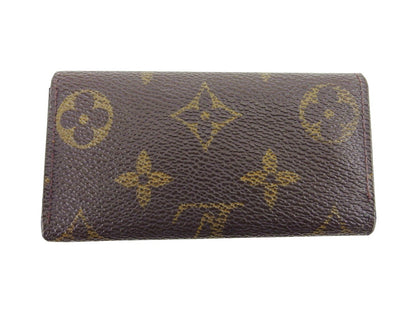 LOUIS VUITTON Key case Key holder M62631 Brown beige gold Multicles4