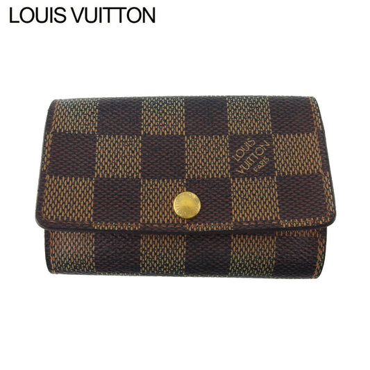 LOUIS VUITTON Key case Key holder N62630 Brown beige gold Multicles6