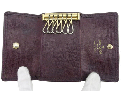 LOUIS VUITTON Key case Key holder M30536 Brown purple gold Multicles6