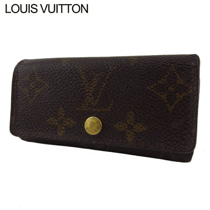 LOUIS VUITTON Key case Key holder M62631 Brown beige gold Multicles4