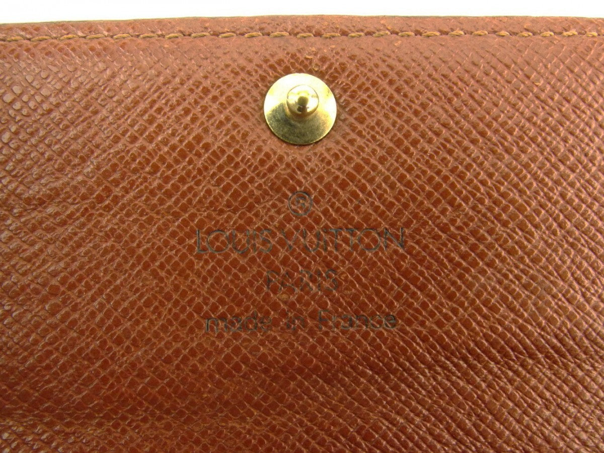 LOUIS VUITTON Key case Key holder M62631 Brown beige gold Multicles4