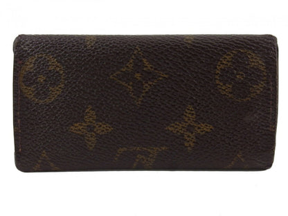 LOUIS VUITTON Key case Key holder M62631 Brown beige gold Multicles4