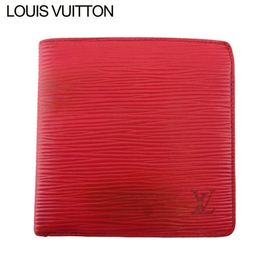 LOUIS VUITTON Bifold Wallet M63547 Red Porte Billets Cartes Crdit Monet