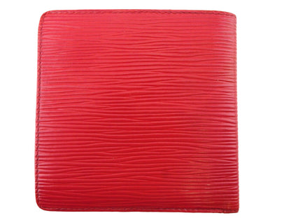 LOUIS VUITTON Bifold Wallet M63547 Red Porte Billets Cartes Crdit Monet