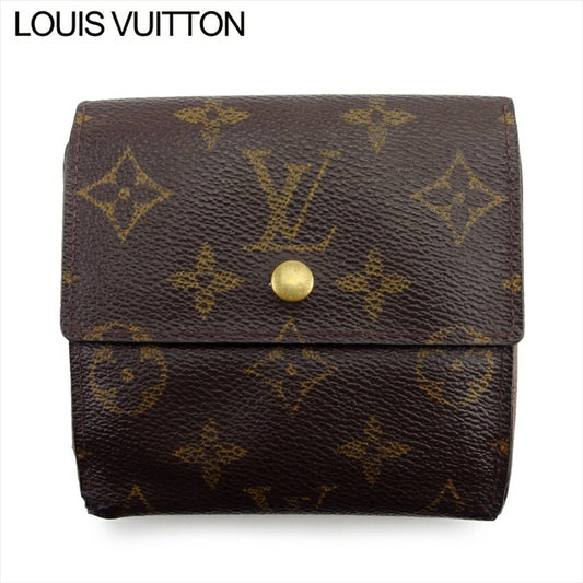 LOUIS VUITTON Bifold Wallet M61652 Brown beige gold Porte Monnaie Billets Cartes Credit