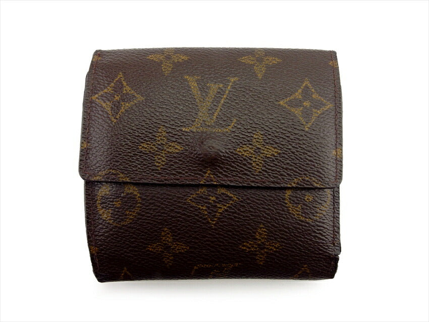 LOUIS VUITTON Bifold Wallet M61652 Brown beige gold Porte Monnaie Billets Cartes Credit