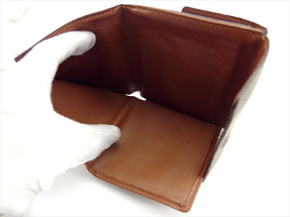 LOUIS VUITTON Bifold Wallet M61652 Brown beige gold Porte Monnaie Billets Cartes Credit