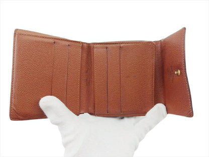 LOUIS VUITTON Bifold Wallet M61652 Brown Porte Monnaie Billets Cartes Credit