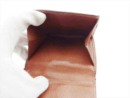 LOUIS VUITTON Bifold Wallet M61652 Brown Porte Monnaie Billets Cartes Credit